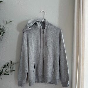 Goodfellow & Co Gray Full-Zip Hoodie Sweatshirt